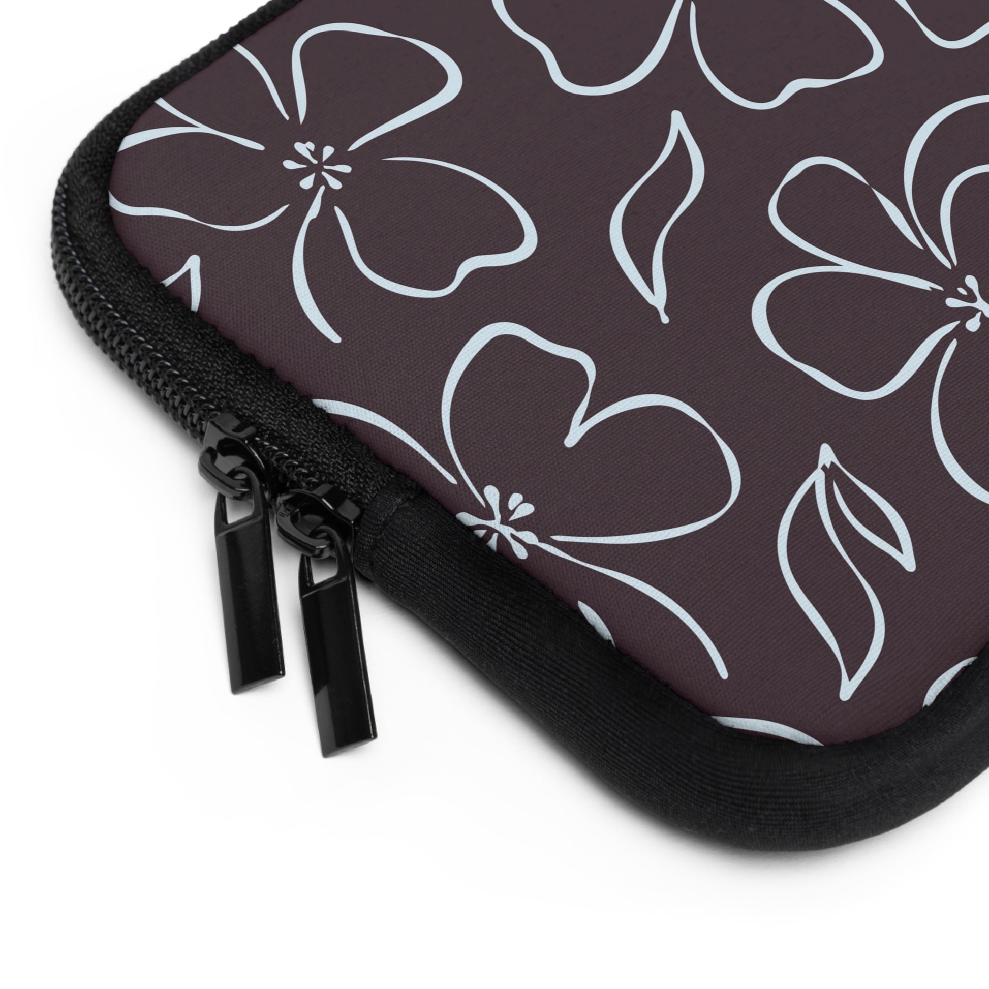 Plum & Blue Floral Laptop Sleeve by etchd, view 12