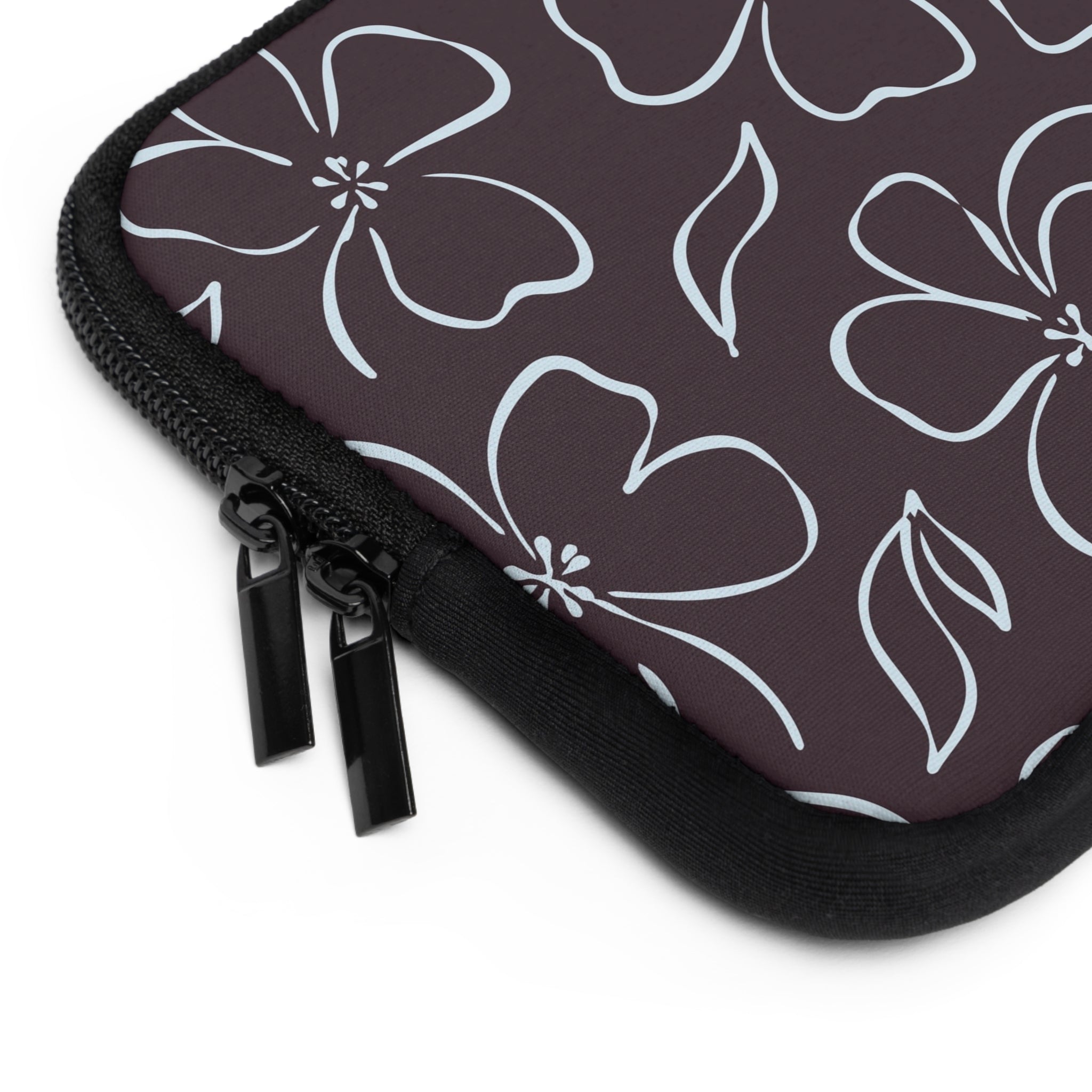 Plum & Blue Floral Laptop Sleeve by etchd, view 12