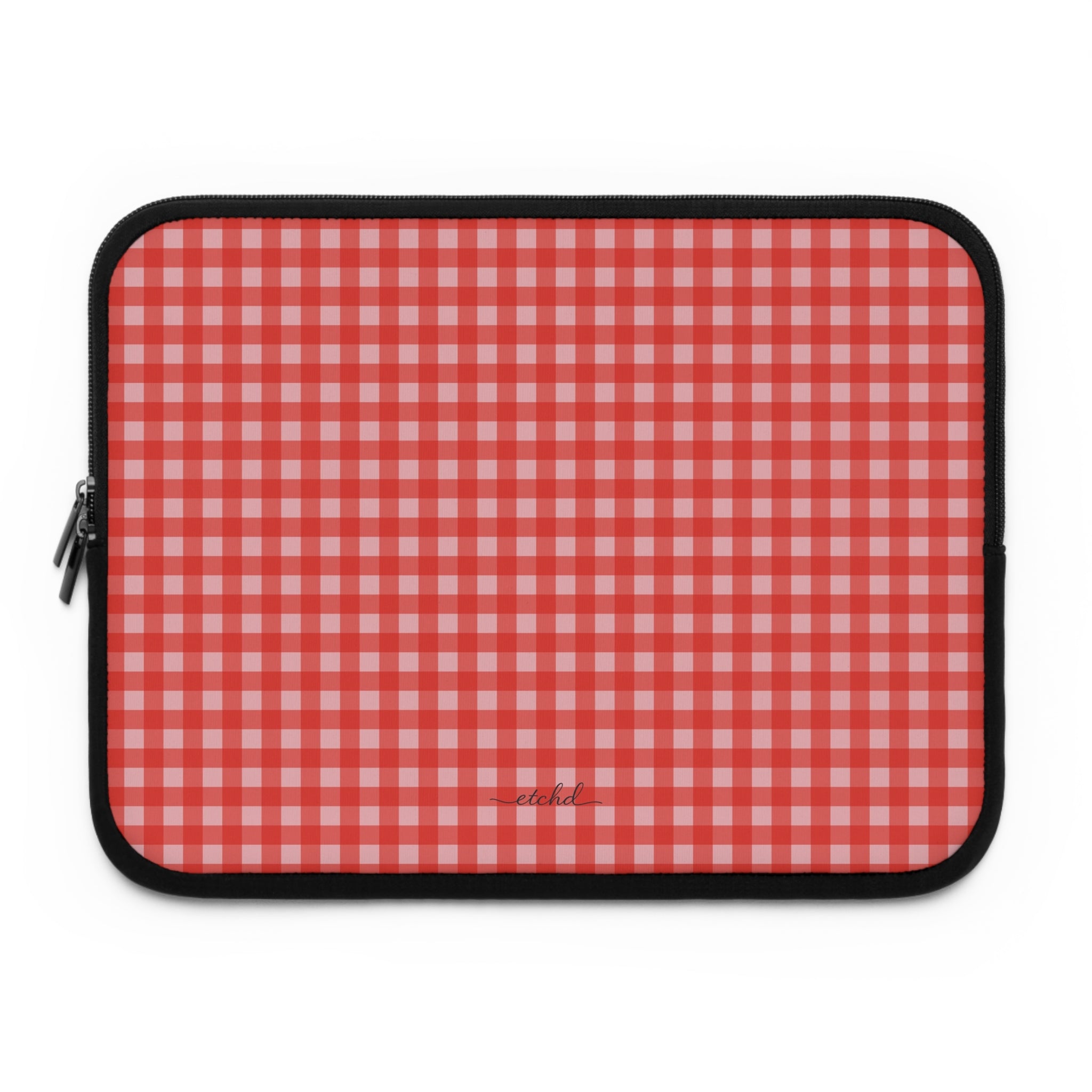 Blush & Poppy Gingham Laptop Sleeve by etchd