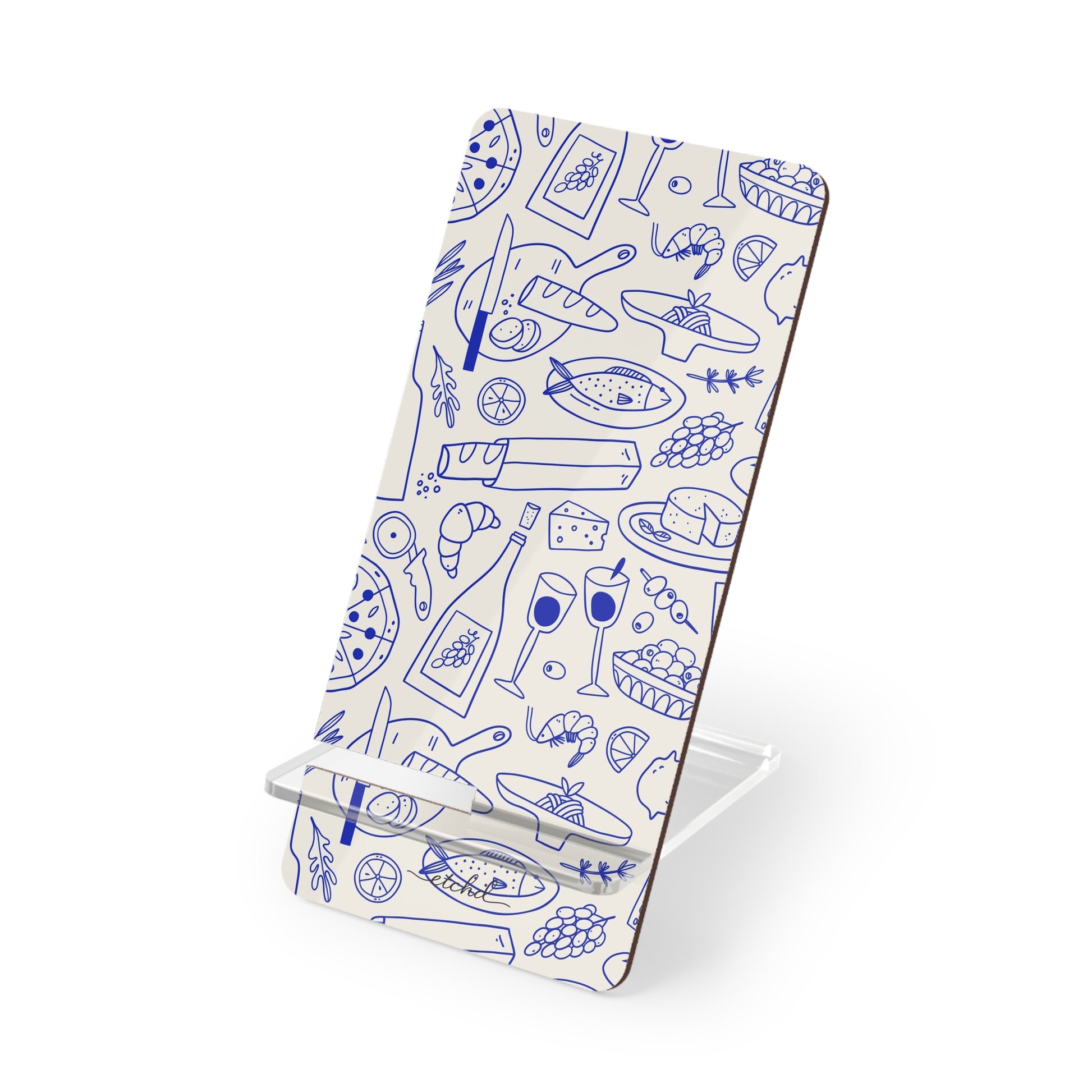 Food Pattern Phone Stand by etchd