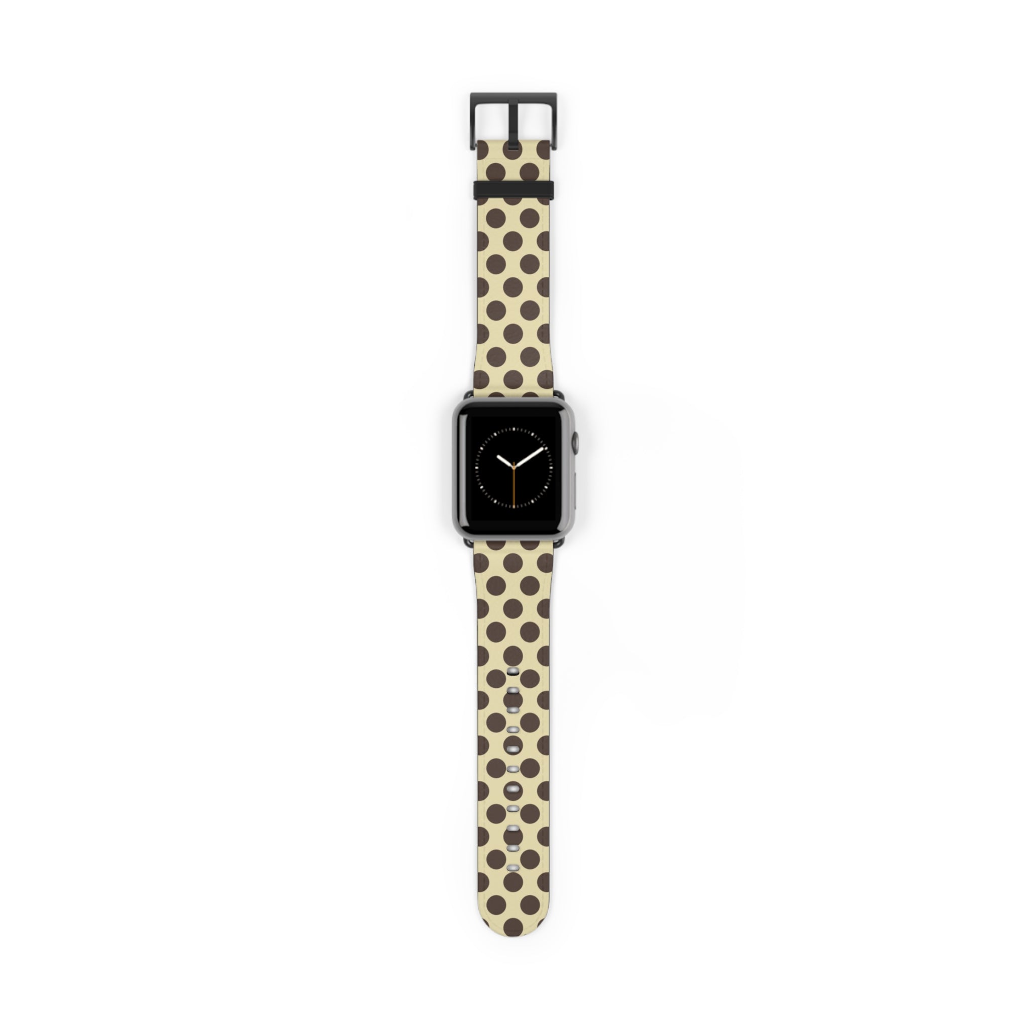 Butter & Brown Polka Dot Smartwatch Strap by etchd, view 2