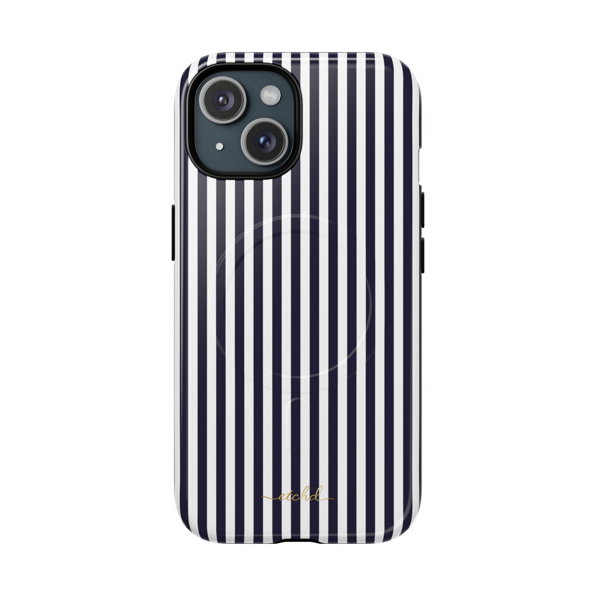 Navy And White Magnetic Phone Case by etchd, view 2