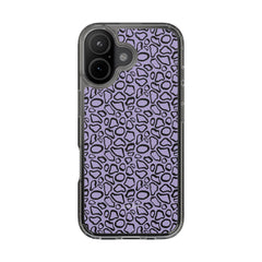 Abstract Print Lavender Clear Phone Case by etchd, view 35
