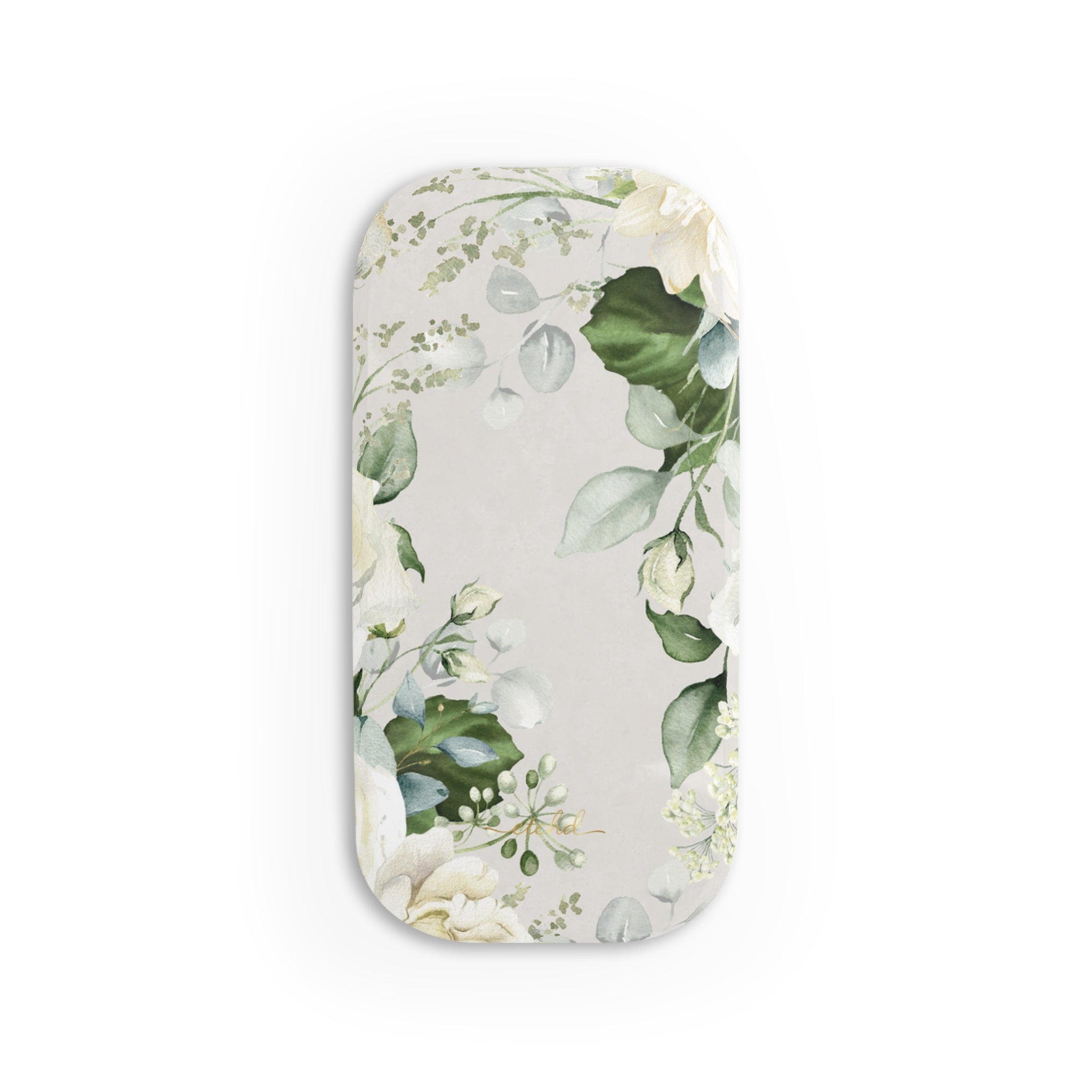 White Roses Click-On Phone Grip by etchd