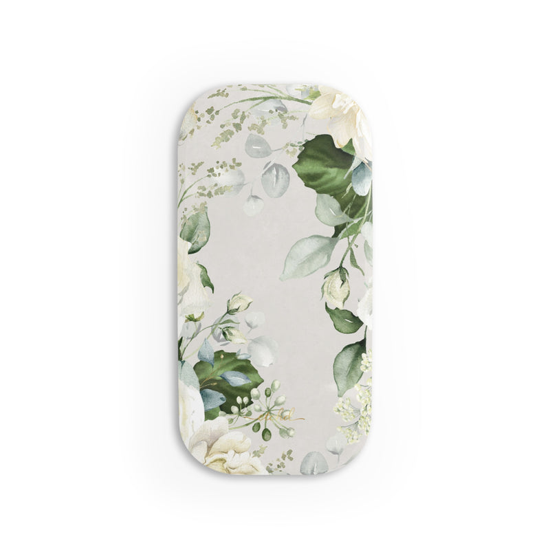 White Roses Click-On Phone Grip-zoom-