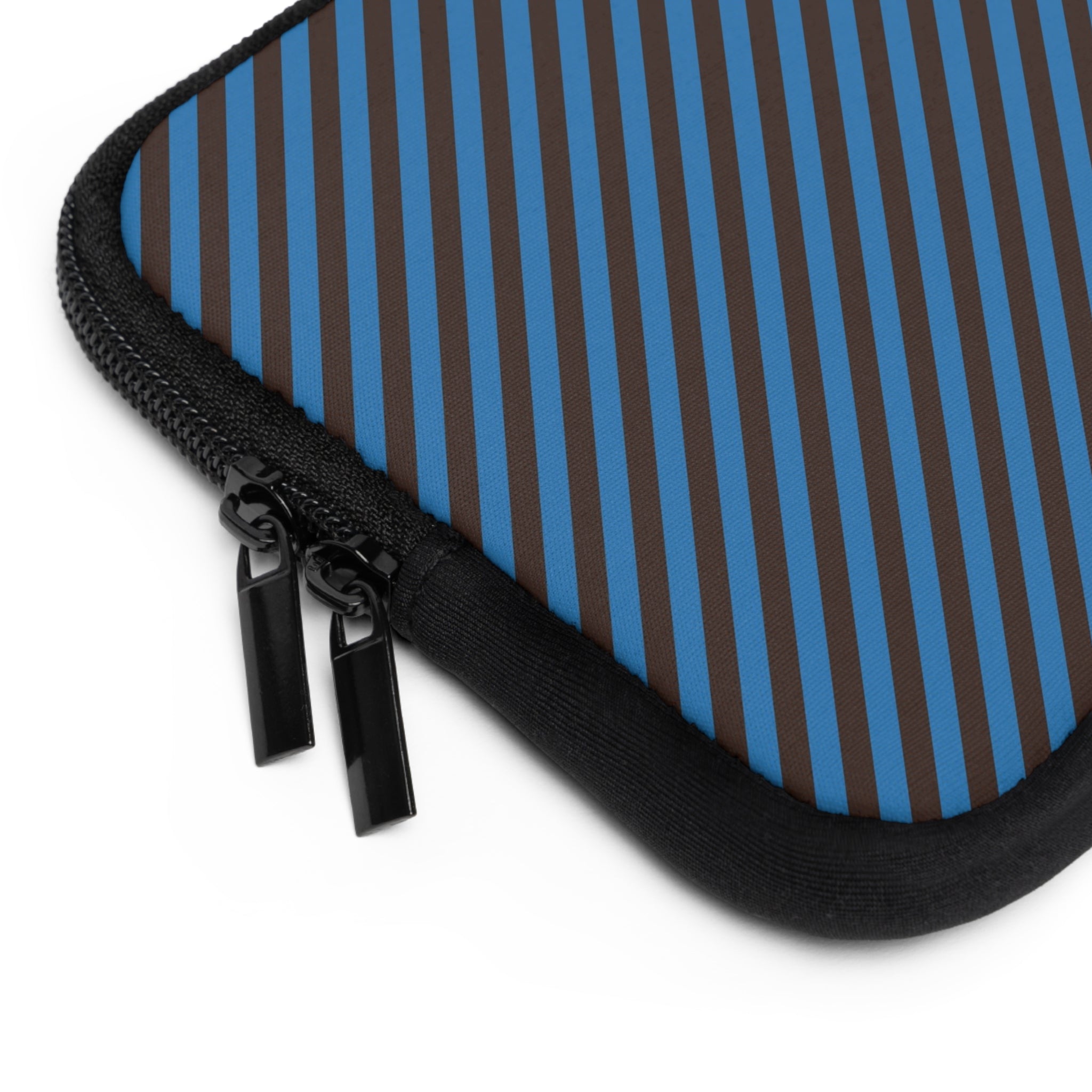 Espresso And Cerulean Diagonal Laptop Sleeve by etchd, view 12