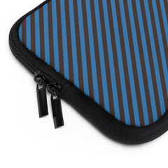 Espresso And Cerulean Diagonal Laptop Sleeve by etchd, view 12