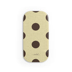 Butter & Brown Polka Dot Click-On Phone Grip