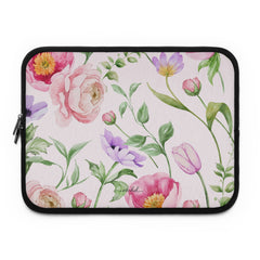 Peony Bloom Laptop Sleeve by etchd