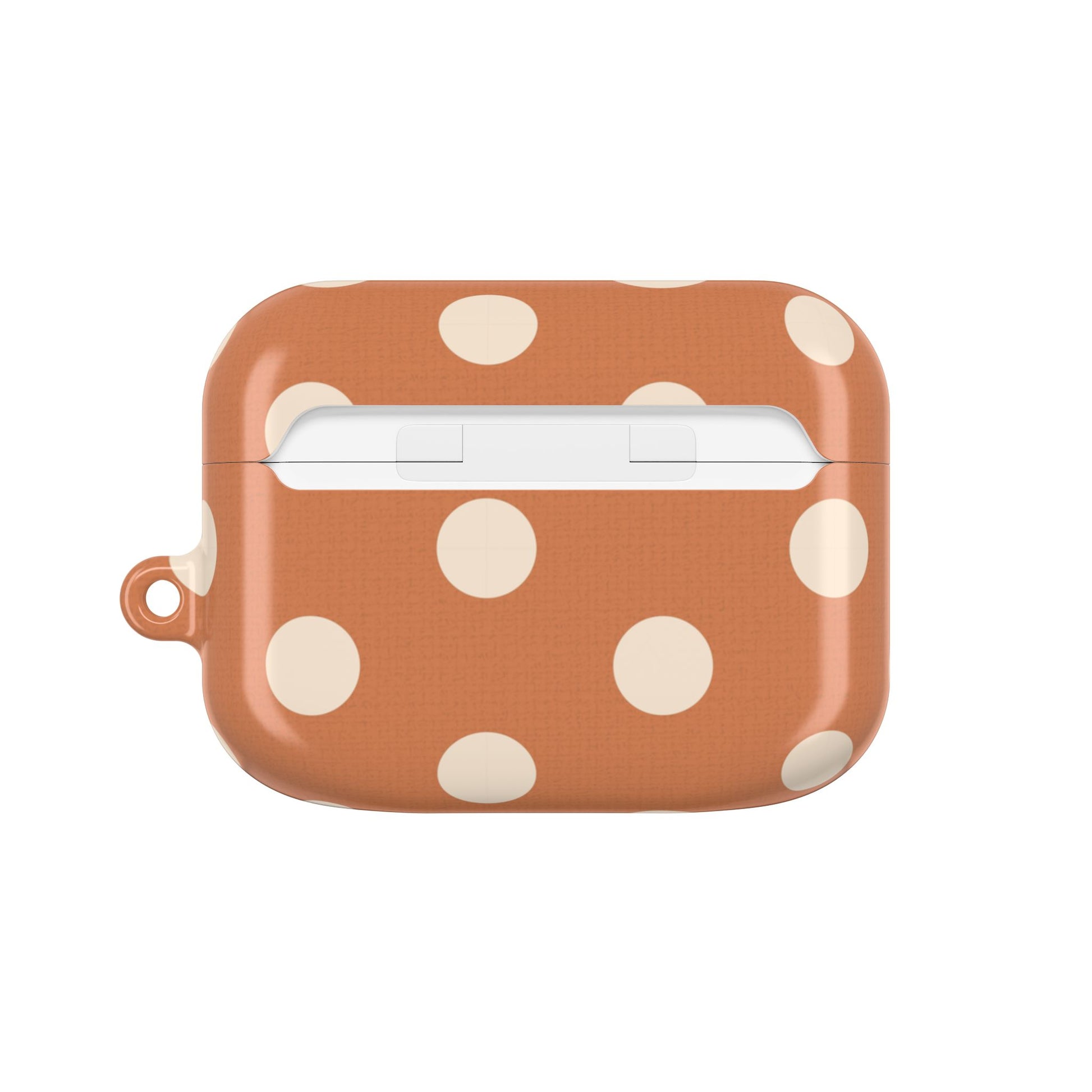 Cream & Terracotta Polka Dot AirPod Case by etchd, view 7