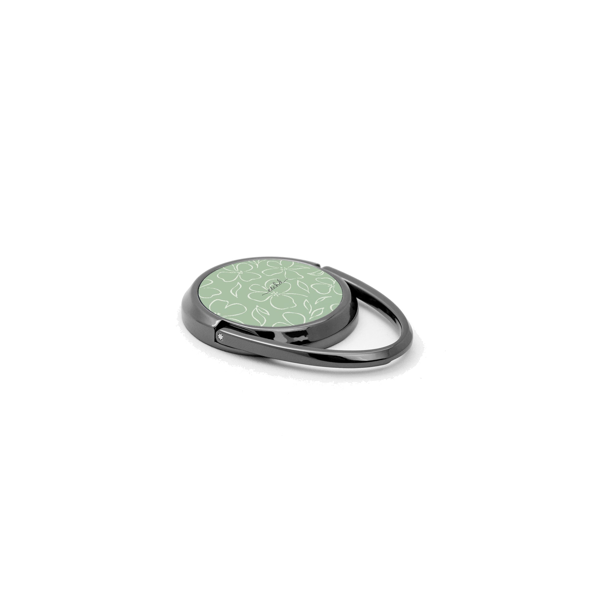 Sage & Cream Floral Phone Ring Holder by etchd, view 2