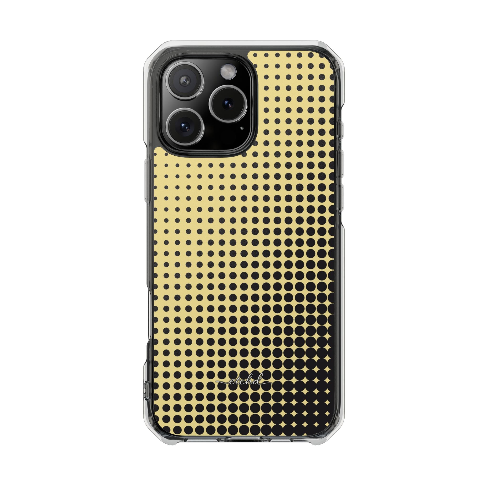Butter Halftone Transparente Magnet-Handyhülle