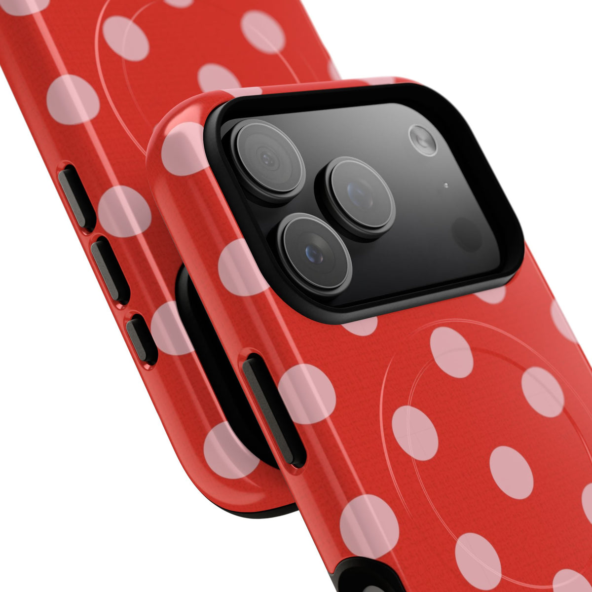 Blush & Poppy Polka Dot Magnetic Phone Case by etchd, view 99