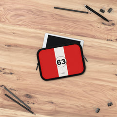 Monza Red Laptop Sleeve by etchd, view 14