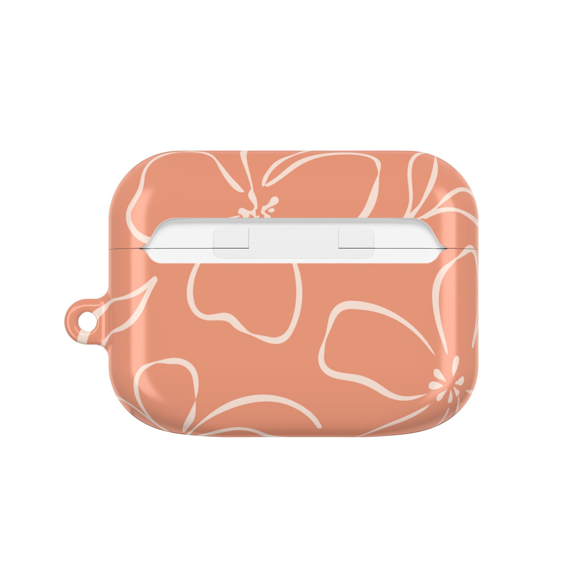 Coral & Cream Floral AirPod Case by etchd, view 7