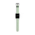Sage & Cream Gingham Cinturino per smartwatch
