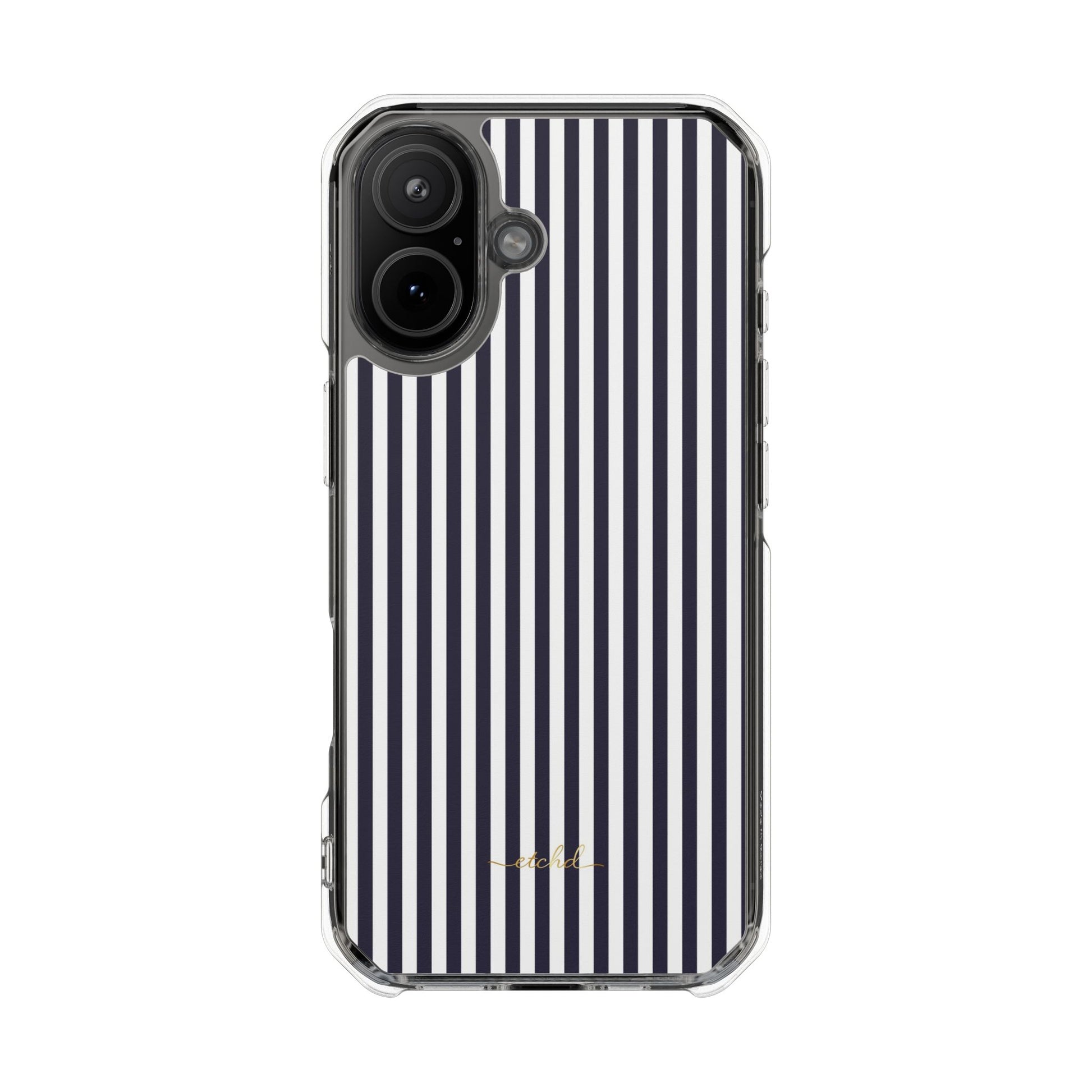 Navy And White Clear Magnetic Phone Case by etchd, view 13