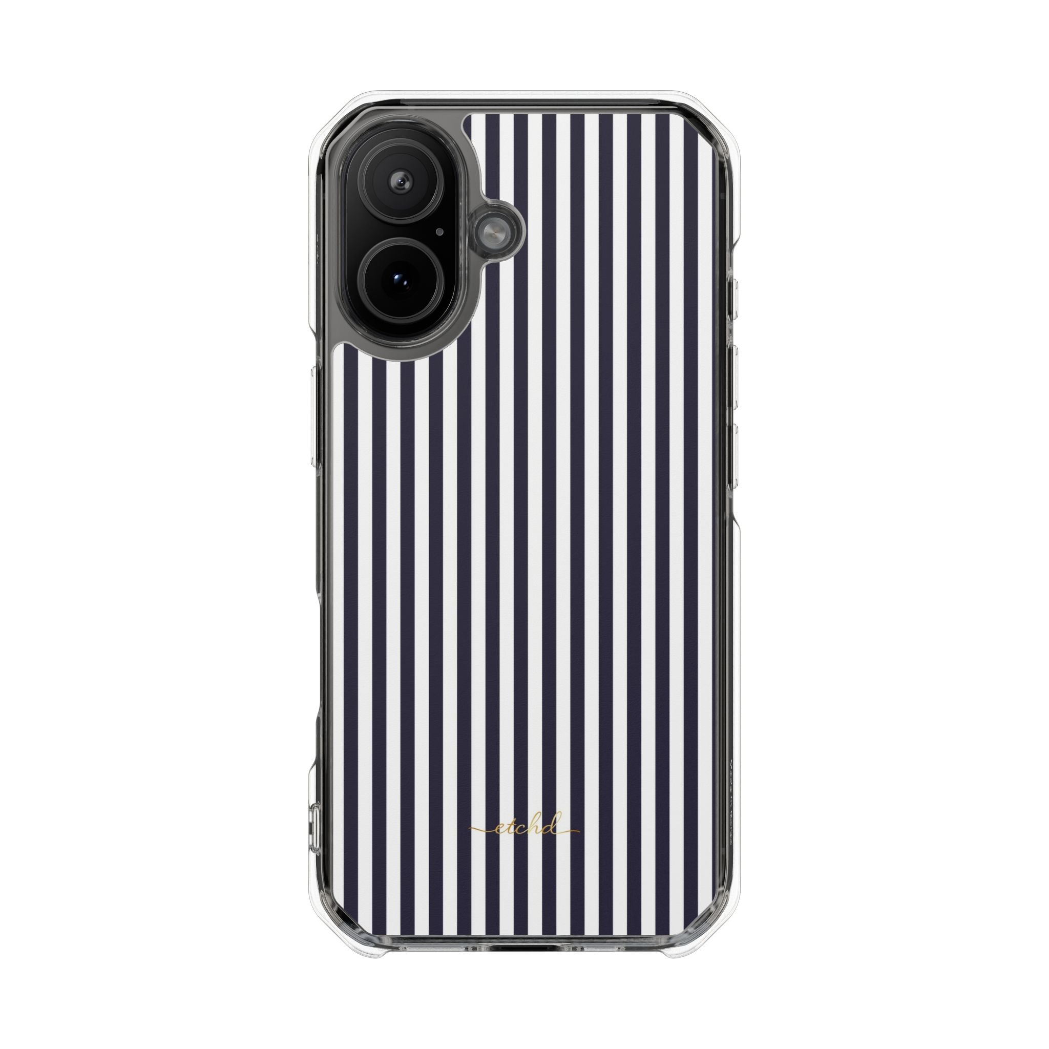Navy And White Clear Magnetic Phone Case by etchd, view 13