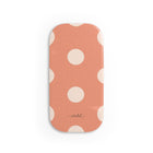 Cream & Coral Polka Dot Click-On Phone Grip