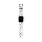 White & Black Floral Smartwatch Strap