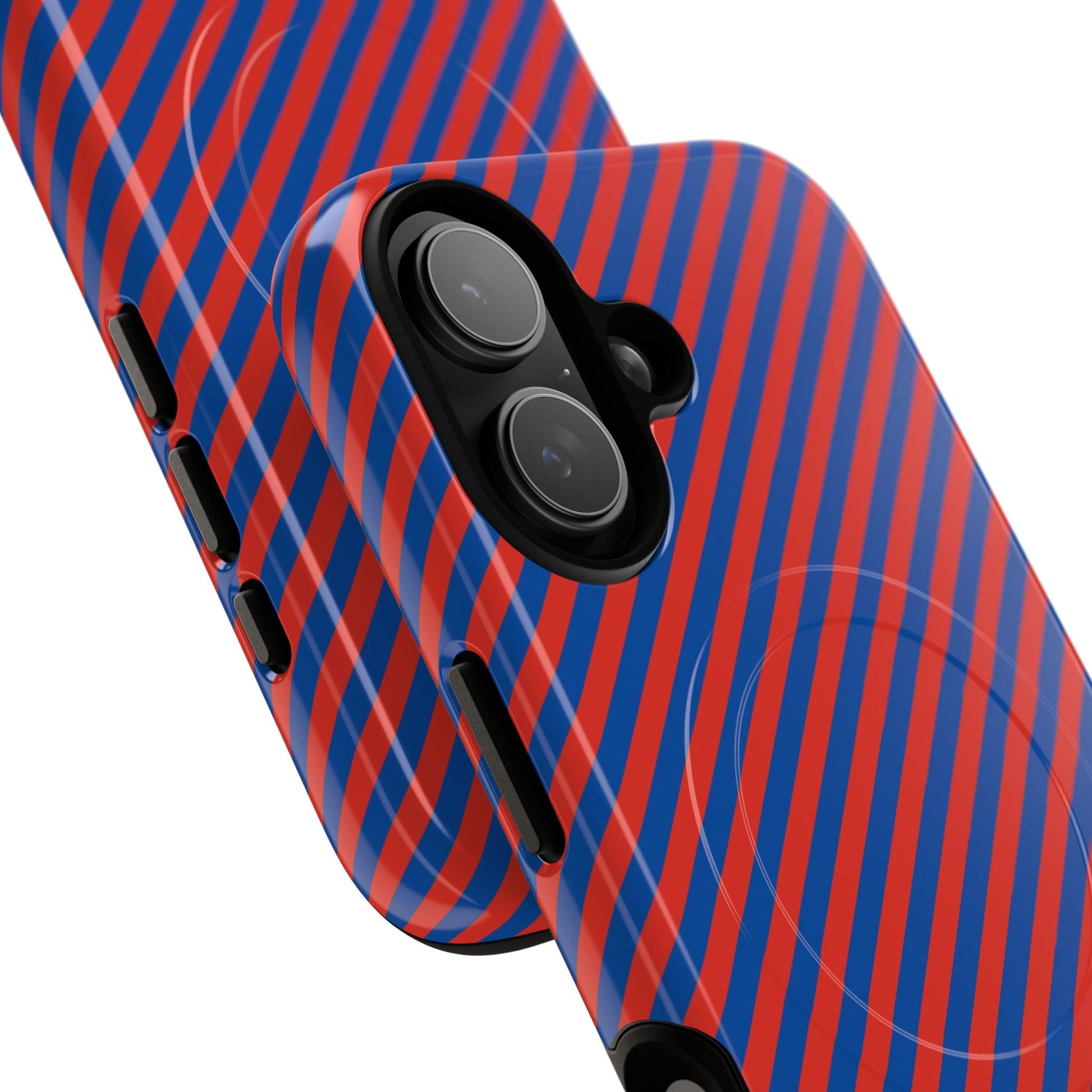Cobalt And Poppy Diagonal Magnetic Phone Case by etchd, view 87