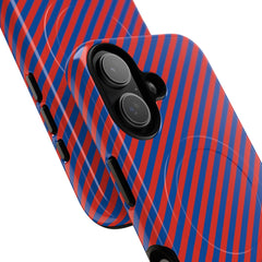 Cobalt And Poppy Diagonal Magnetic Phone Case by etchd, view 87