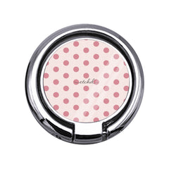 Blush & Cream Polka Dot Slim Ring Holder by etchd