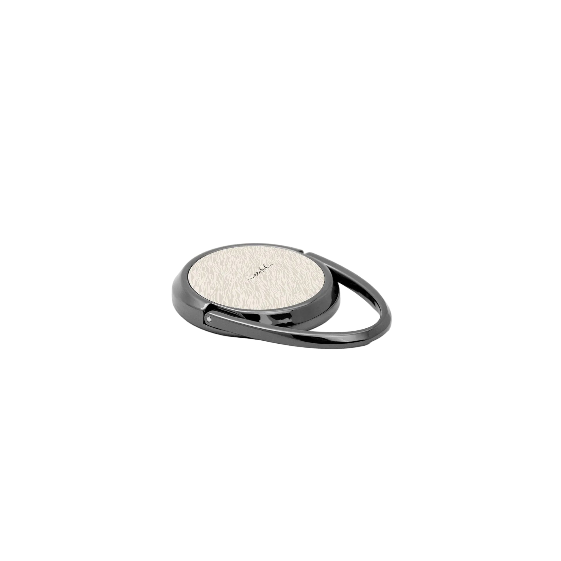 Beige Zebra Phone Ring Holder by etchd, view 2