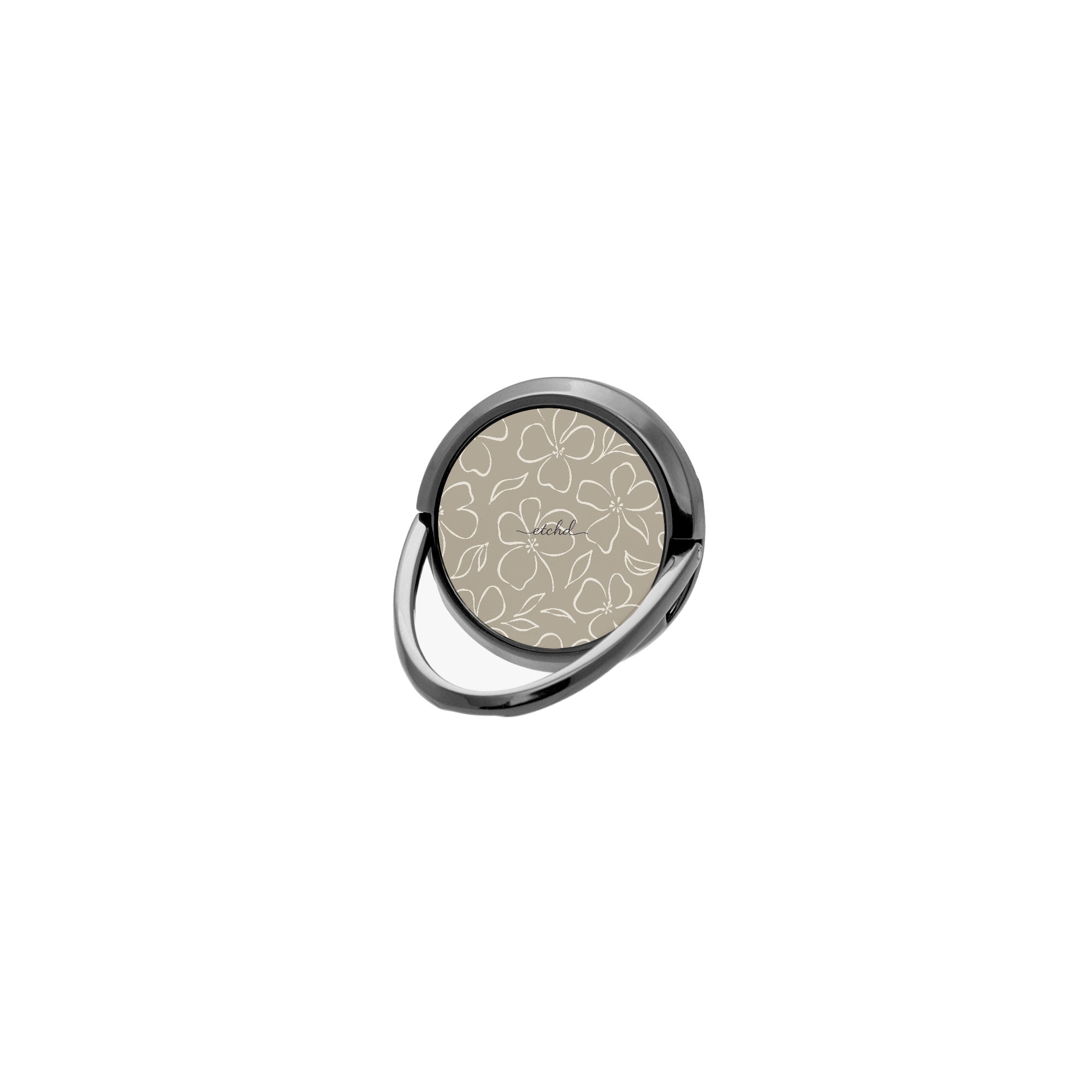 Neutral Floral Phone Ring Holder by etchd