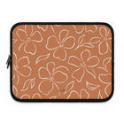 Terracotta & Cream Floral Laptop Sleeve