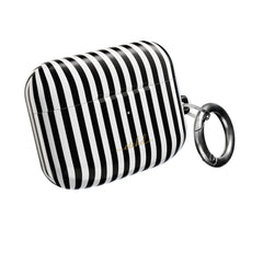 Black & White Striped AirPod Case by etchd, view 8