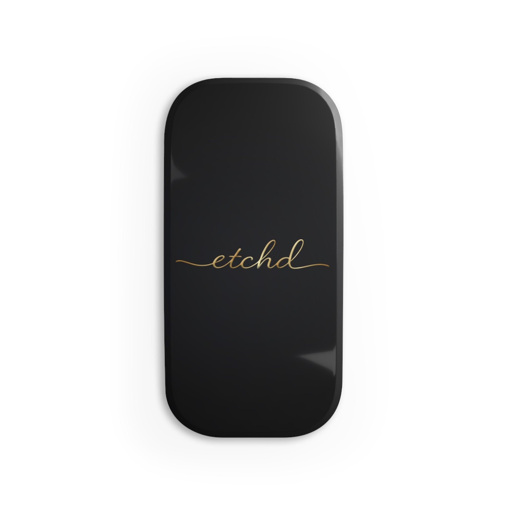 Etchd Signature Black Click-On Phone Grip by etchd
