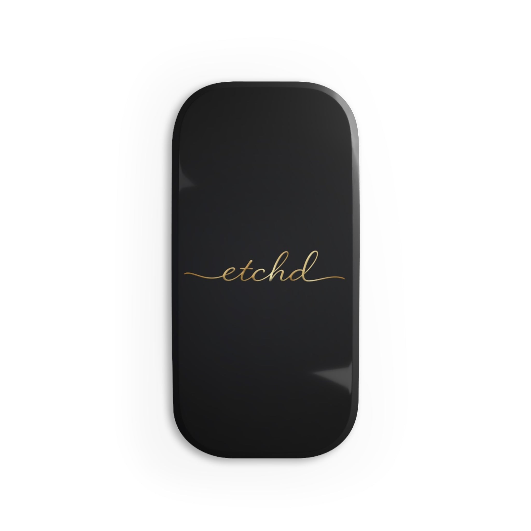 Etchd Signature Black Click-On Phone Grip by etchd