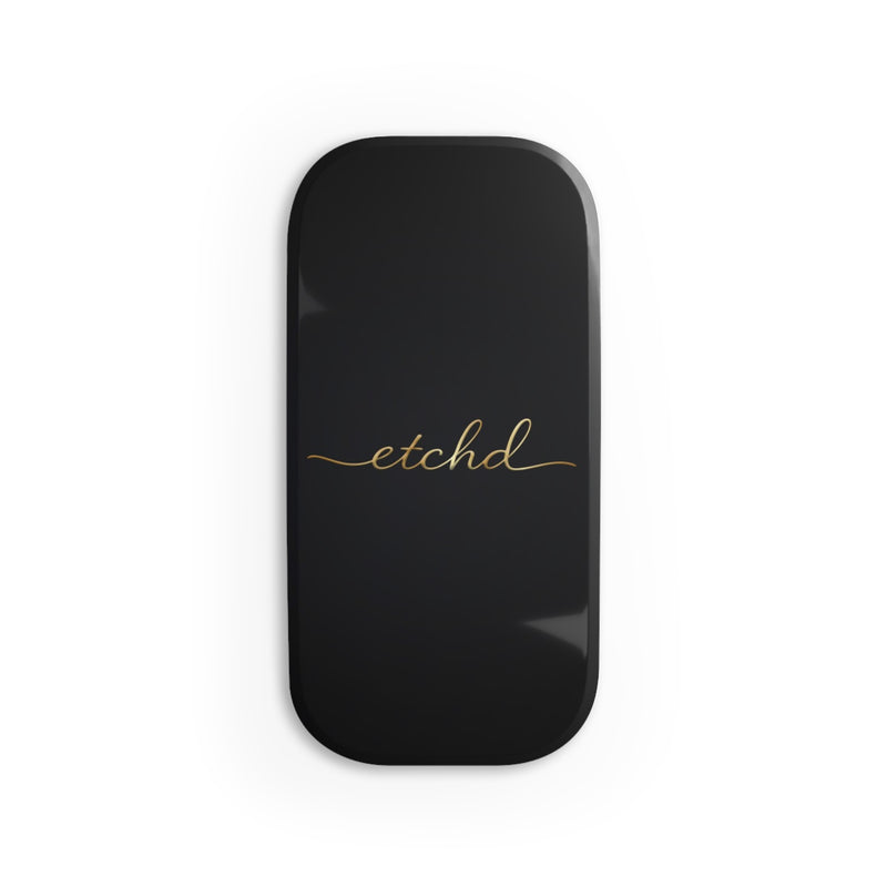 Etchd Signature Black Aufklickbare Handy-Halterung-zoom-