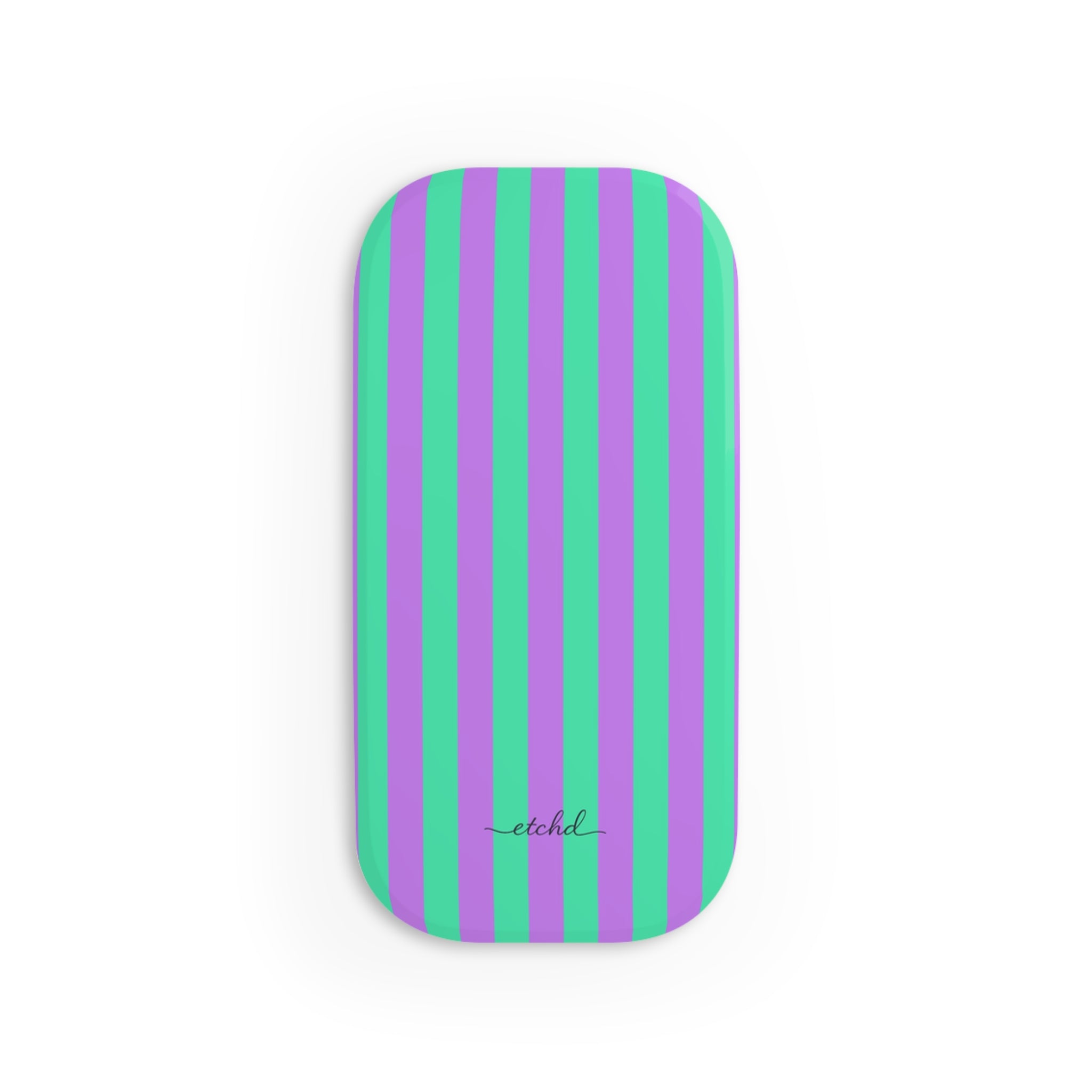 Lilac And Hypermint Click-On Phone Grip by etchd, view 2