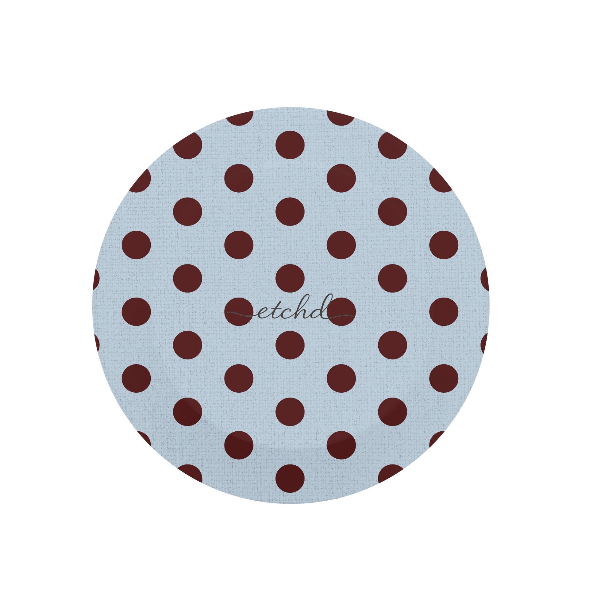 Blue & Cherry Polka Dot Phone Grip And Stand by etchd, view 2