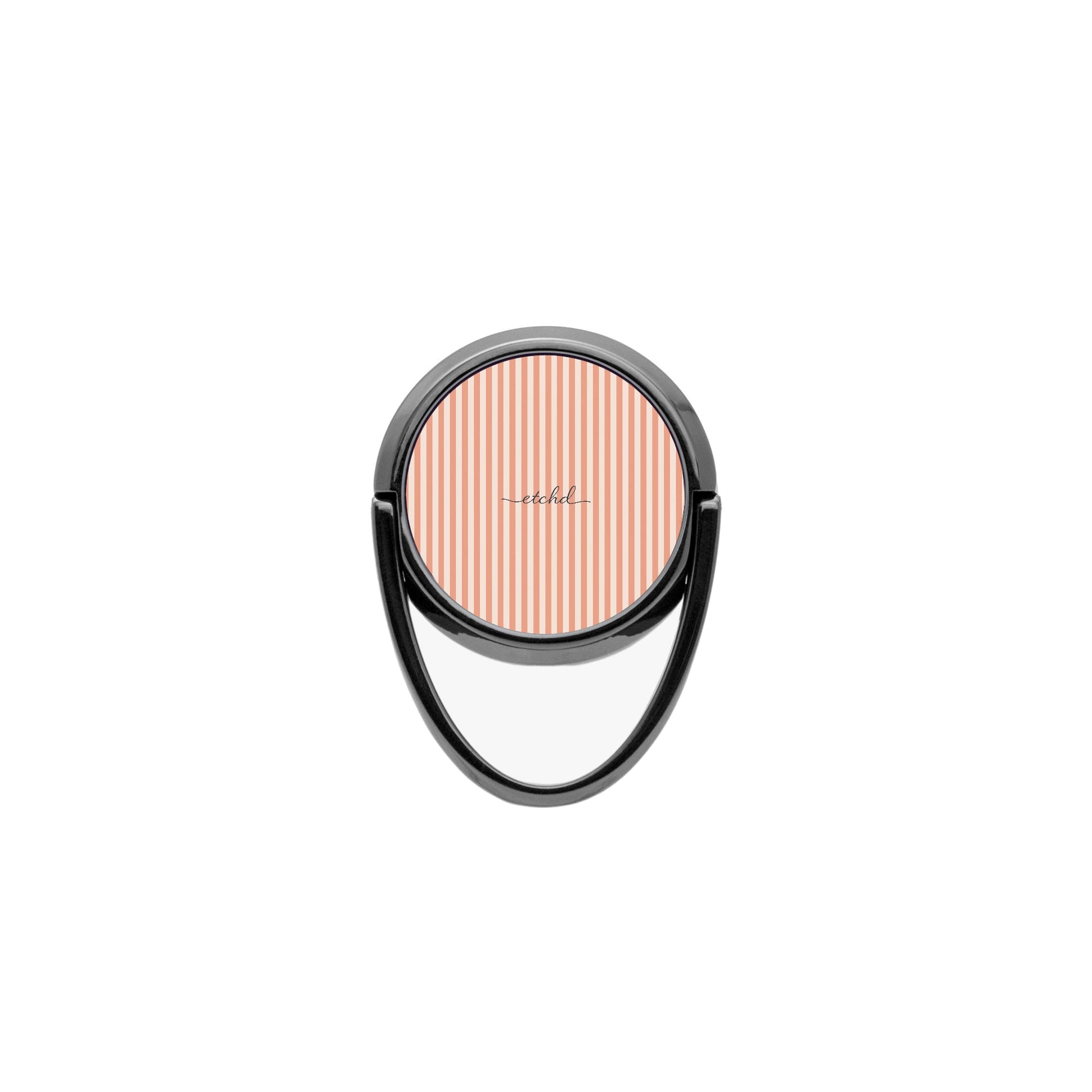 Coral & Cream Striped Phone Ring Holder by etchd, view 4