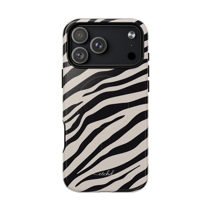 Zebra Print Magnetic Phone Case by etchd, view 31