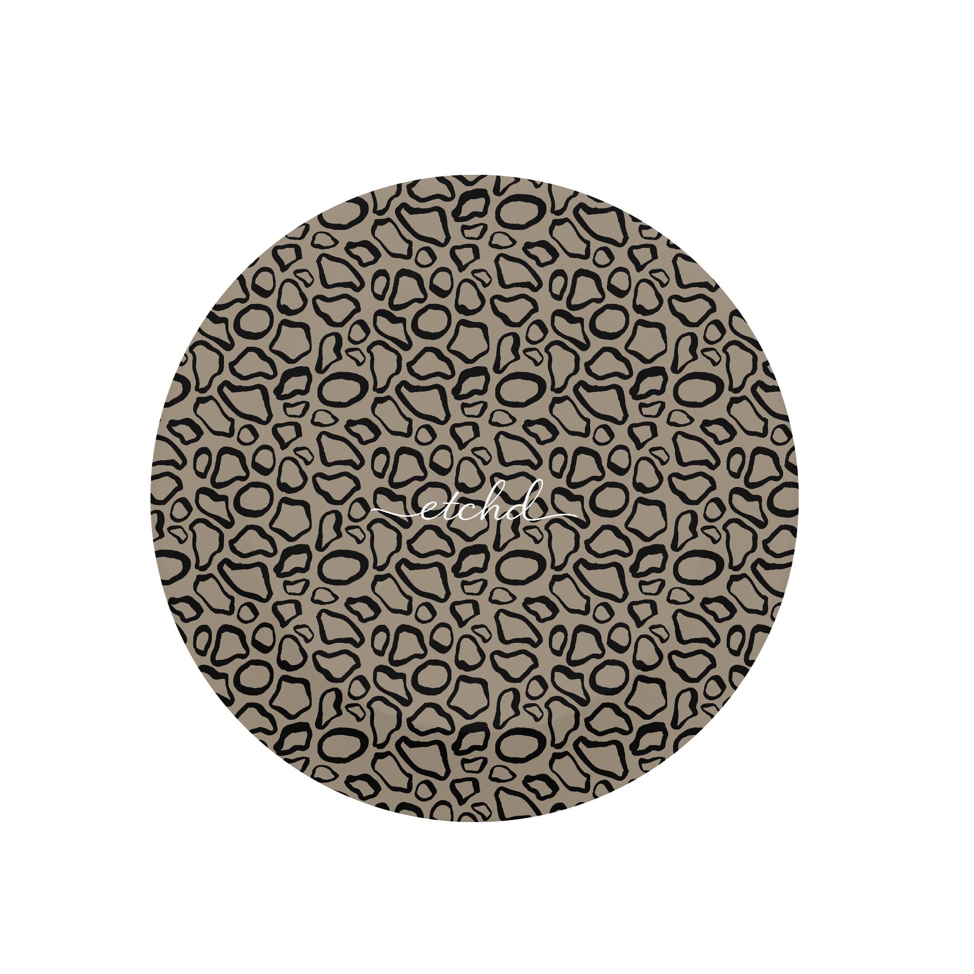 Abstract Print Taupe Phone Grip And Stand by etchd, view 3