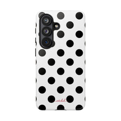 Black & White Polka Dot Phone Case by etchd, view 61