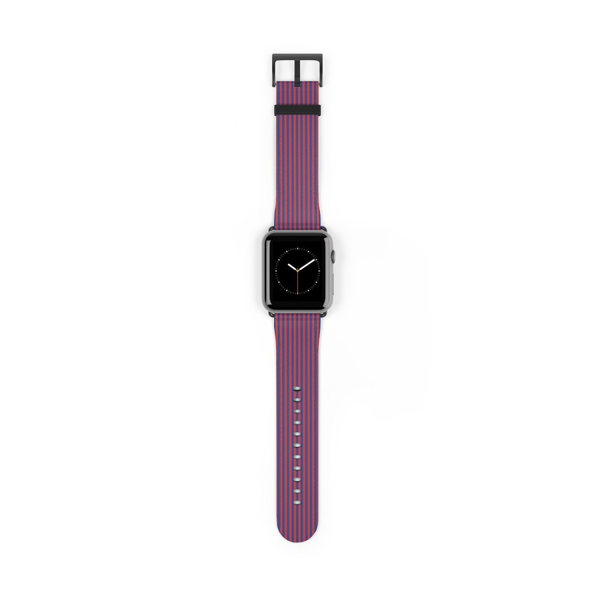Cobalt & Poppy Striped Cinturino per smartwatch di etchd, vista 2