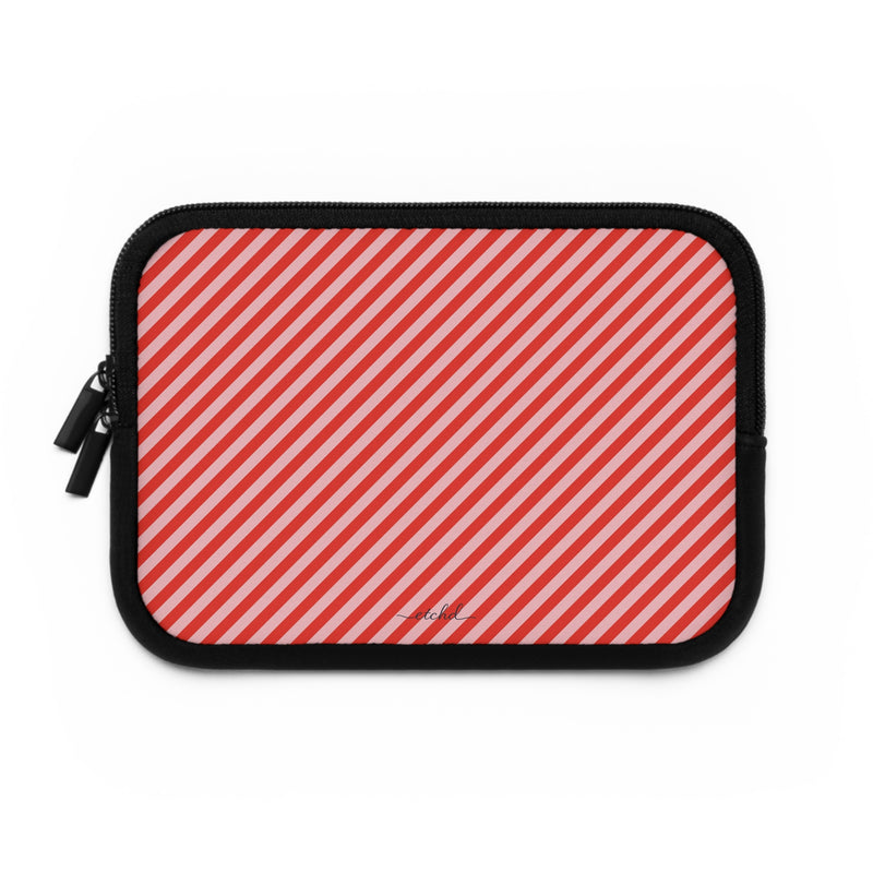 Poppy And Blush Diagonal Laptop Sleeve by etchd, view 2