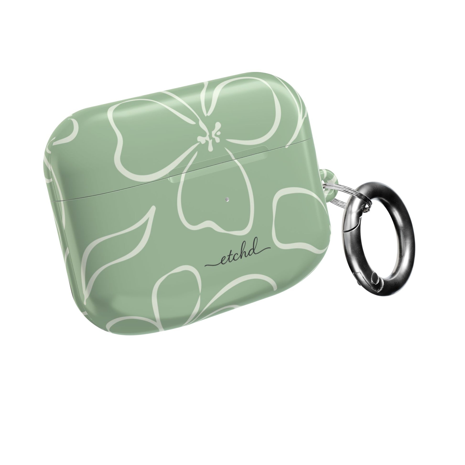 Sage & Cream Floral AirPod Case by etchd, view 8