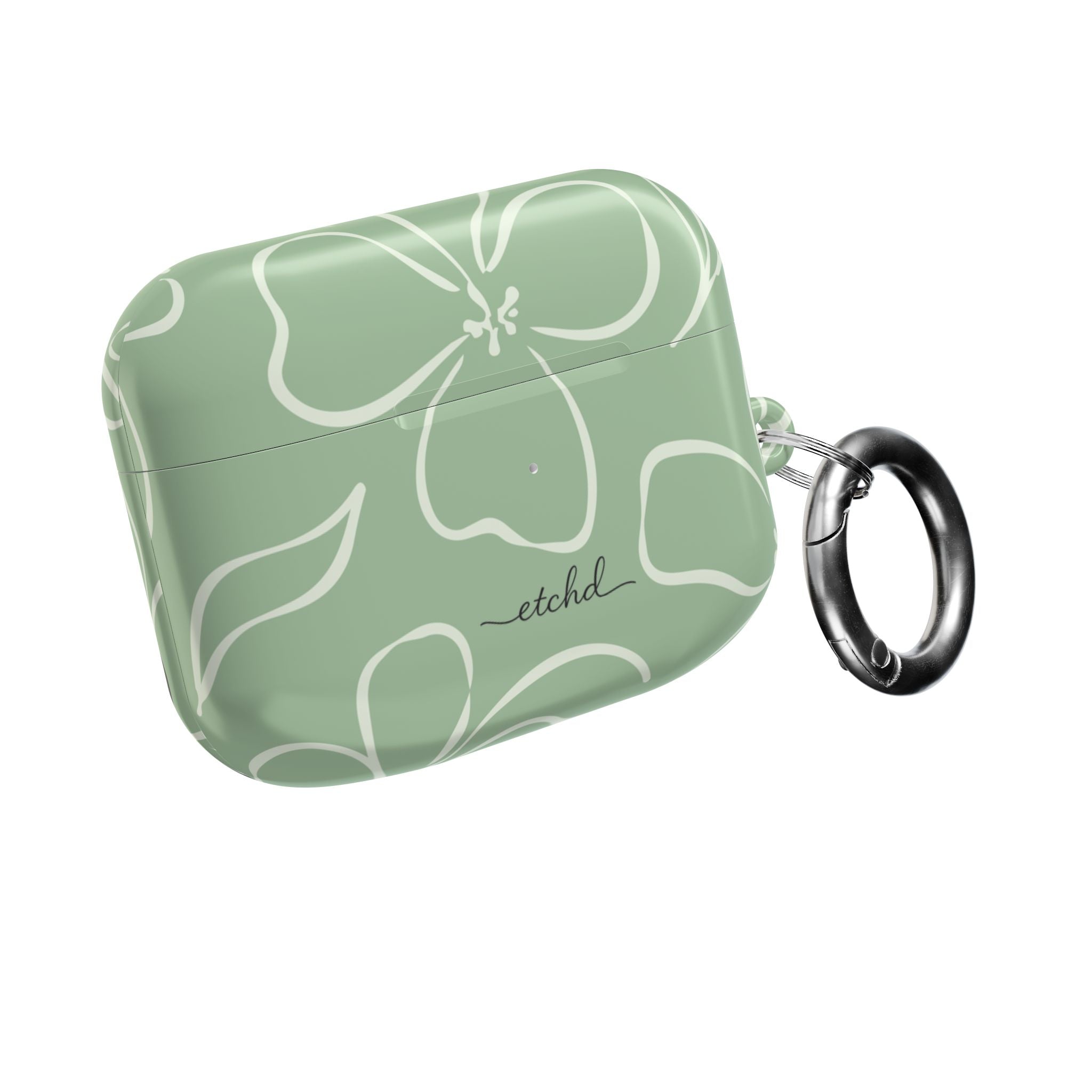 Sage & Cream Floral AirPod Case by etchd, view 8