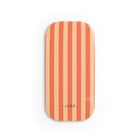 Coral & Peach Striped Click-On Phone Grip