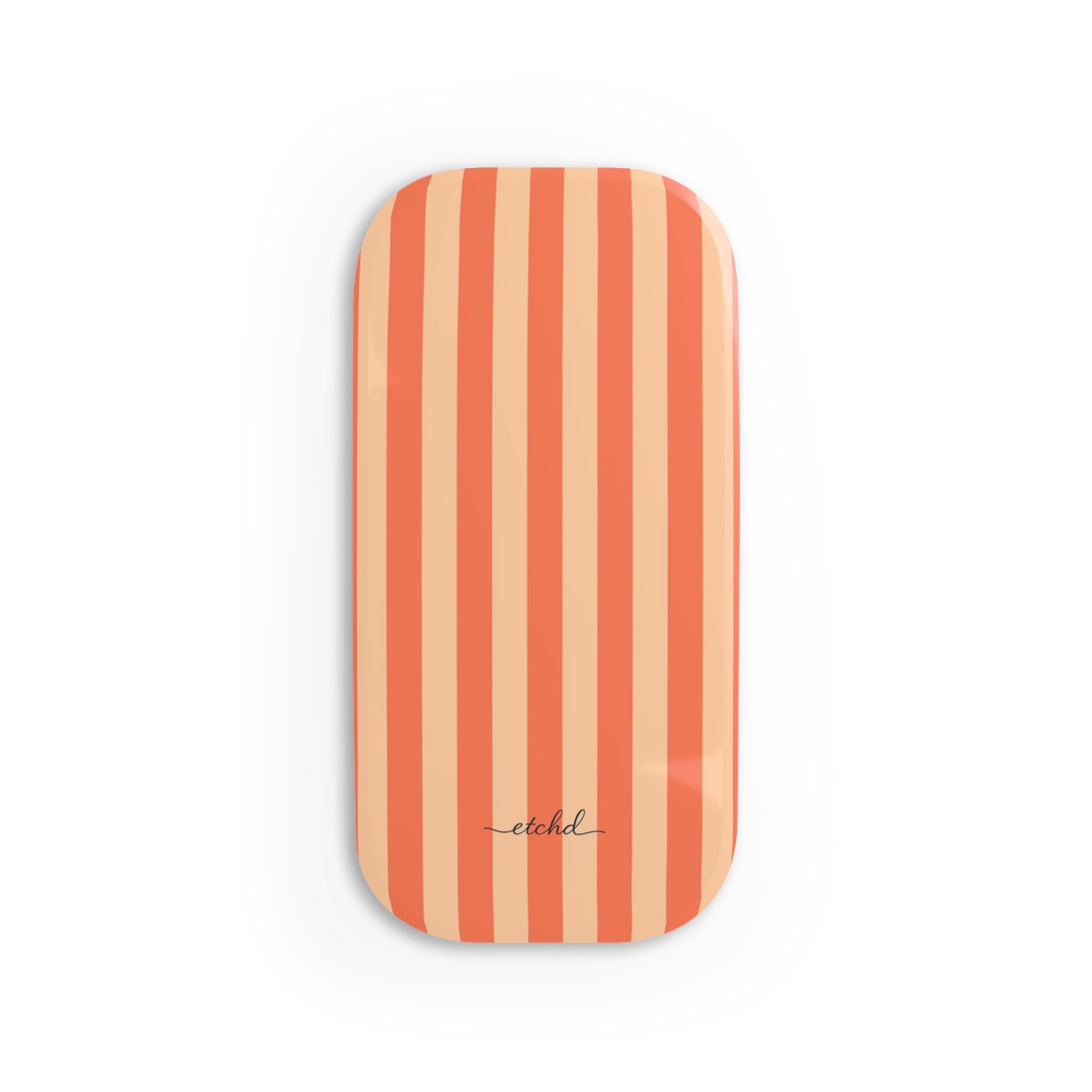 Coral And Peach Click-On Phone Grip by etchd
