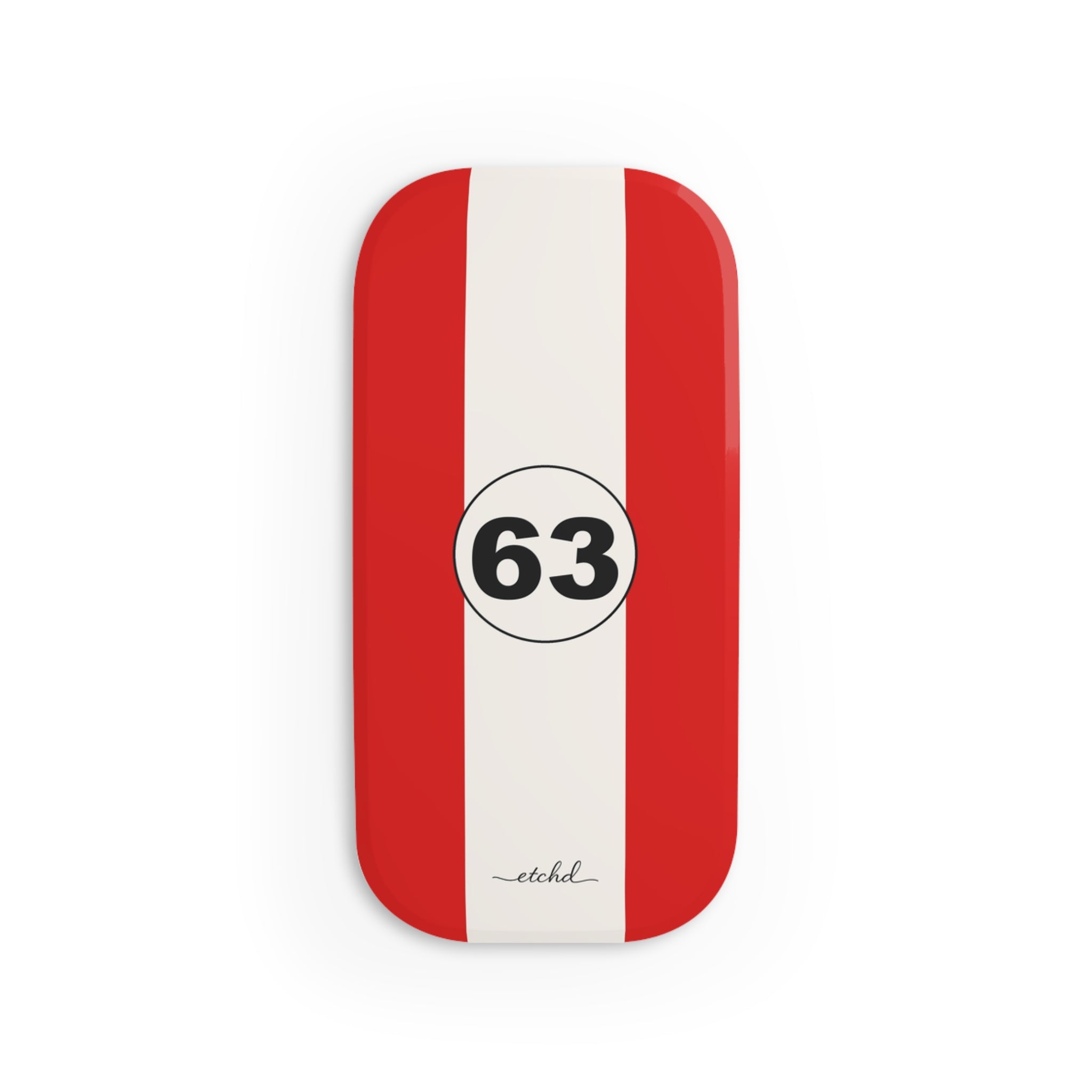 Monza Red Click-On Phone Grip by etchd, view 2