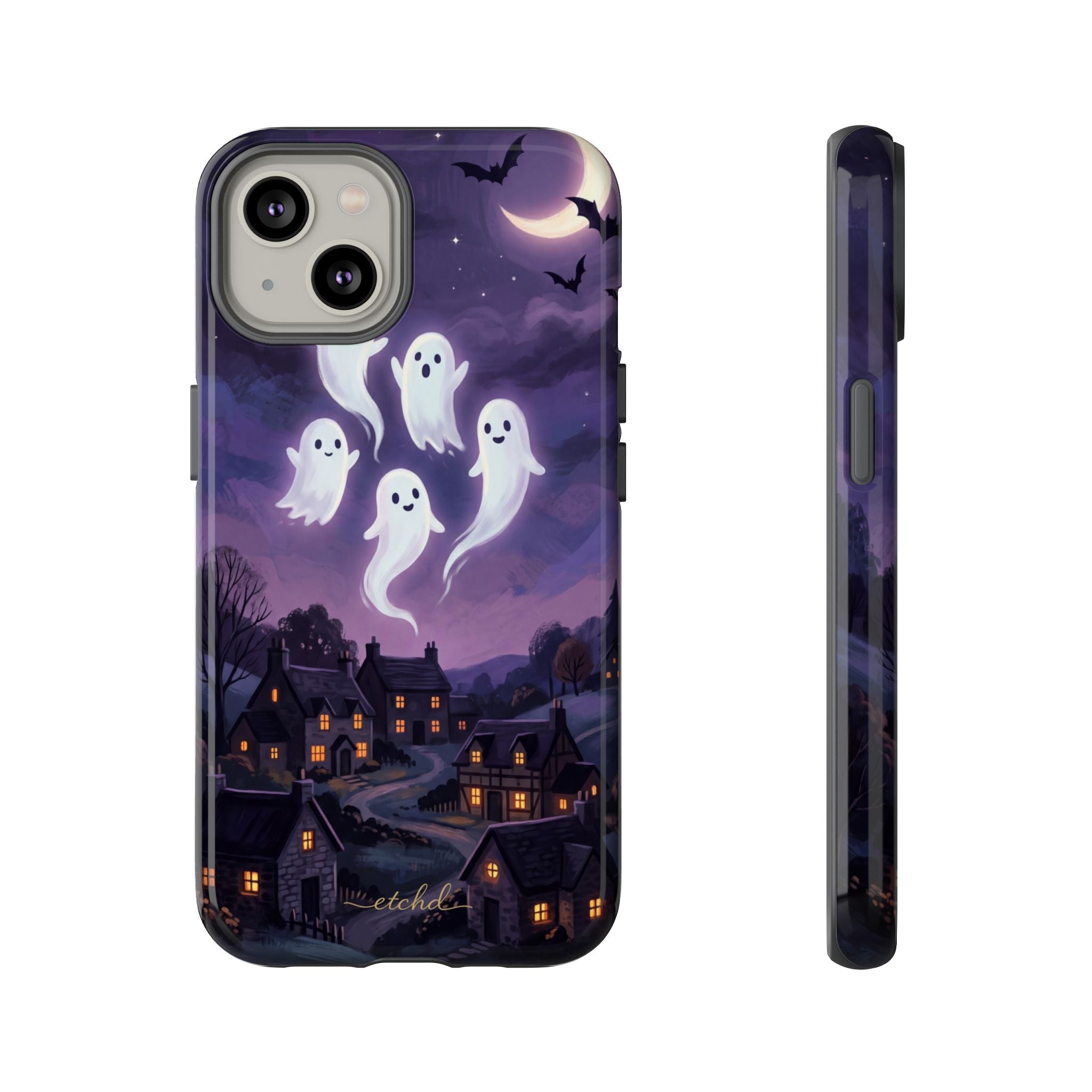 Ghost Parade Phone Case by etchd, view 2