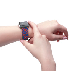 Poppy & Cobalt Polka Dot Smartwatch Strap by etchd, view 11