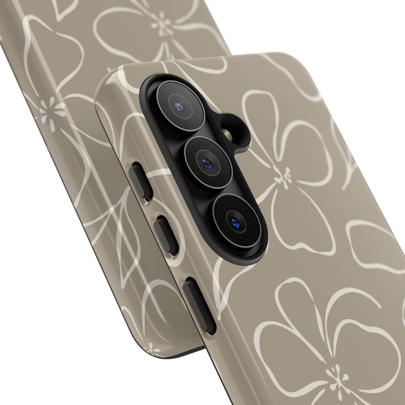 Neutral Floral Phone Case by etchd, view 209